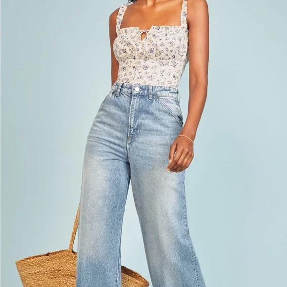 Reformation Soren Top in Gracie - Picture 4 of 5